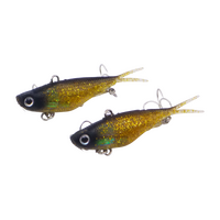 Swimerz 95mm Soft Vibe, Gold Glitter, 2 pack
