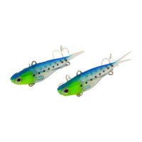 Swimerz 95mm Soft Vibe, Blue Water, 2 pack
