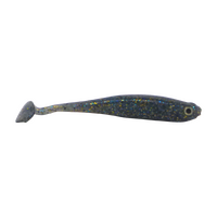 Swimerz Soft Shad 100mm Paddle Tail lure, Blue Gold Fleck, 6 pack