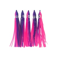 Swimerz Octopus Skirts 100mm Purple Pink, 5 pack