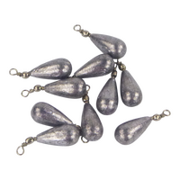 Swimerz 10gm Teardrop Sinker, Lead, 10 pack