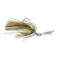 Dekoi 7gm Bladed Swim Jig, Chatterbait, Camo Green, 2 pack