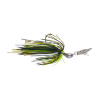 Dekoi 14gm Bladed Swim Jig, Chatterbait, Tree Frog, 2 pack