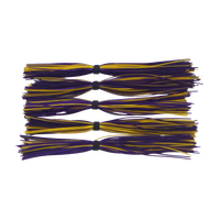 Dekoi Chatterbait Lure Skirts, Purple Gold