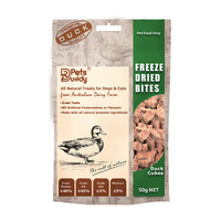 PetsBuddy Freeze Dried Treat Duck Cubes 50g