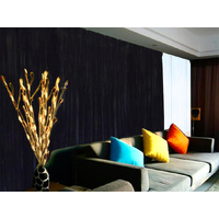 Large Velvet Curtains Black 600cm wide x 230cm Drop PINCH PLEAT+ 30 Hooks New