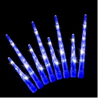 LED Icicle Tube Lights 24-Pack Available in 2 Colors - White