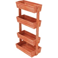 Fin Xxl Super Durable Elevated Planter Freestanding Rotatable Planter Box Garden Bed