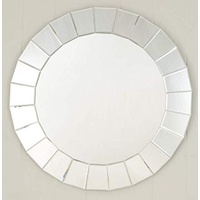 Ultra-modern Round Accent Mirror Venetian Ornate Mirror Decorative Wall Mirror