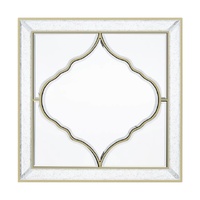 High-grade Unique Decorative Accent Mirror Elegant Square Wall Silver HD Mirror