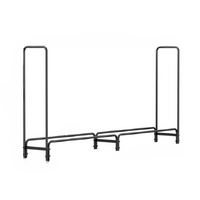 233cm Extra Long Heavy Duty Firewood Log Rack Metal Storage Holder Garden Indoor