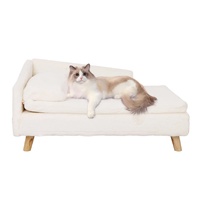 Luxurious Rectangular Pet Sofa Bed with Anti-Skid Base