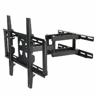 Tilt & Swivel Dual Arms TV Mount Cantilever Wall Bracket 40 46 50 55 56" LCD LED