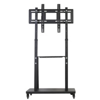 Floor Tv Mount Stand Bracket Rolling For 32"-80" Screens Vesa 600X400 Hold 65Kg