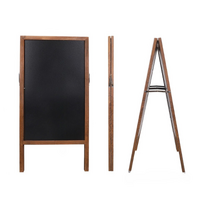 P&P Rustic Wooden Double-Sided Chalkboard Sign for Indoor & Outdoor Use
