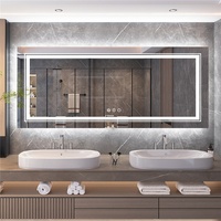 LED Bathroom Mirror with Anti-Fog & Adjustable Lighting