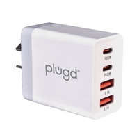 4 PORT  WALL CHARGER USB C+USB A