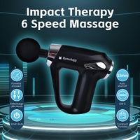Remology Impact Therapy 6 Adaptive Speed USB-C Massage Gun with 4 Heads