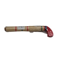 2x Classic Wooden toy popgun perfect addition to your toy collection