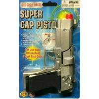 Toy Diecast Cap Gun Metal Revolver with FREE 144Pcs caps