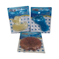 3 Pcs of Bath applique 5 pcs on card - Shell
