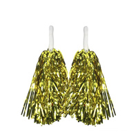 4 Sets/8pcs Metallic Team Girls' Cheerleading Dance Party Dress Pom Poms Pompoms - Pink