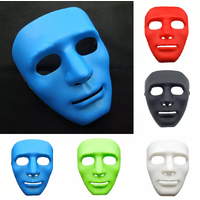 2x Robot Plain Mask Purge Style Halloween Scary Ghost Blank Mask Unisex - 2x White