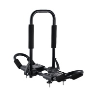 VEVOR Kayak Roof Rack 1 Pair J-Bar, Soft Roof Rack, Top Mount Tie Down, Carrier for kayak, Surf Board, Canoe, SUP, Ski Board, Mount on Car, SUV, Truck