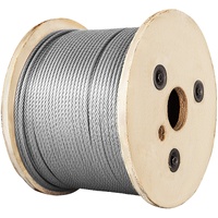 VEVOR 1/8 Stainless Steel Cable Railing 500ft, Wire Rope 316 Marine Grade, Braided Aircraft Cable 7x7 Strands Construction for Deck Rail Balusters Sta