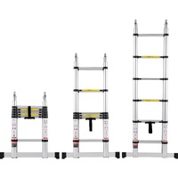 VEVOR Telescoping Extension Ladder 12.5FT A-Shape w/ Stabilizer Bar for RV