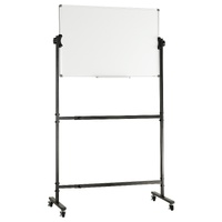 VEVOR 91.5x61cm Rolling Magnetic Whiteboard, Double-sided Mobile Whiteboard, Adjustable Height Dry Erase Board with Wheels, 1 Magnetic Erase & 3 Dry E