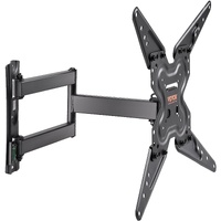Full Motion TV Mount Fits for Most 26-55 inch TVs, Swivel Tilt Horizontal Adjustment TV Wall Mount Bracket with Articulating Arm, Max VESA 400x400mm ,
