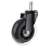 VEVOR Office Chair Wheels, Set of 5, 76.2 mm Caster Wheels Replacement for Hardwood Floors and Carpet, Heavy Duty Computer Gaming Desk Casters with 59