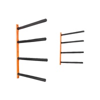VEVOR Wall Kayak Storage Rack, 4-Capacity Wall Mounted Kayak Holders for Kayak Canoe Paddle Board, Kayak Storage Hooks with Adjustable Padded Arms, 18