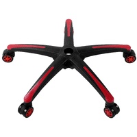 Office Chair Base Replacement, 710 mm, 1134 kg Static Load, Heavy Duty Universal Computer Desk Chair Stool Base Part with 5 Casters and Reinforced Leg