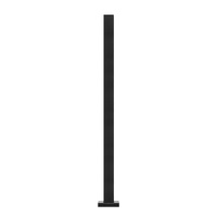 VEVOR Glass Clamp 37.4" H Railing Bracket for 0.39 "-0.47 " Glass Black Black