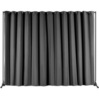 VEVOR Room Divider, 8 ft x 10 ft (96 x 120inch) Portable Panel Room Divider with Wheels Curtain Divider Stand, Room Divider Privacy Screen for Office,