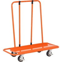 VEVOR Drywall Cart, 3000 LBS Panel Dolly Cart with 45.28" x 21.8" Deck and 5" Swivel Wheels, Heavy-Duty Drywall Sheet Cart, Handling Wall Panel, Sheet