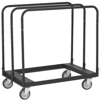 VEVOR Drywall Cart, 1500 LBS Panel Dolly Cart with 36.02" x 24.02" Deck and 5" Swivel Wheels, Heavy-Duty Drywall Sheet Cart, Handling Wall Panel, Shee