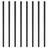 VEVOR Staircase Metal Balusters, 29.5'' x 1'' Flat Aluminum Alloy Decorative Banister Spindles, 51 Pack Deck Baluster with Screws, Classic Hollow Deck