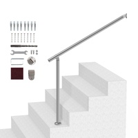 VEVOR Handrails for Outdoor Steps, 39.4in / 100cm Deck Railing Kit Wall Floor Mounted, Railings for Outside Steps with Installation Kit, Hand Rails fo