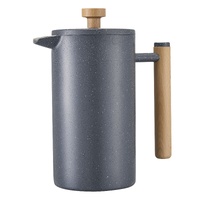VEVOR French Press Coffee Maker, 1 Liter Stainless Steel Coffee Press Tea Maker with Filter, Large Double Wall Insulated French Presses Cold Brew for 