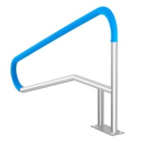 VEVOR Pool Handrail 55 x 32 inch Stainless Steel with Base Plate for Spas