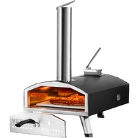 VEVOR Outdoor Pizza Oven, 12" Wood Fired Pizza Ovens, Pellet Pizza Stove with Thermometer, Portable Pizza Maker for Outside Backyard Patio Camping, Pi
