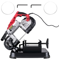 VEVOR Portable Band Saw,with Removable Alloy Steel Base Cordless Band Saw,127mm Cutting Capacity Hand held Band Saw,Variable Speed Portable Bandsaw, 1