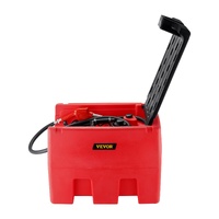 VEVOR Portable Diesel & Gasoline Tank, 182L, 10.6 GPM Flow Rate, Diesel Fuel Tank with Electric Transfer Pump, 4 m Hose, Auto Fueling Nozzle, Diesel T