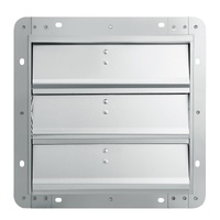 VEVOR Shutter Exhaust Fan, 254 mm High-speed 1400RPM 753 CFM, Aluminum Wall Mount Attic Fan with AC-motor, Ventilation and Cooling for Greenhouses, Ga