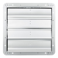 VEVOR Shutter Exhaust Fan, 406 mm High-speed 1400RPM 1506 CFM, Aluminum Wall Mount Attic Fan with AC-motor, Ventilation and Cooling for Greenhouses, G