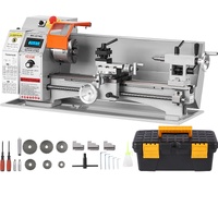 VEVOR Mini Metal Lathe Machine, 180 x 400 mm, 800W Precision Benchtop Power Metal Lathe, 150-2500 RPM Continuously Variable Speed, with 3-jaw Metal Ch