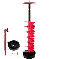 VEVOR Ice Drill Auger, 8"" Diameter Nylon Ice Auger, 39"" Length Ice Auger Bit,Auger Drill with 11.8"" Extension Rod,Auger Bit with Drill Adapter,Top 